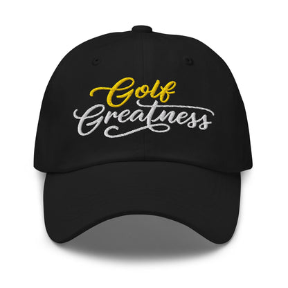 Golf Greatness Embroidered Golf Cap - Funny Golf Tee by Swing Epic