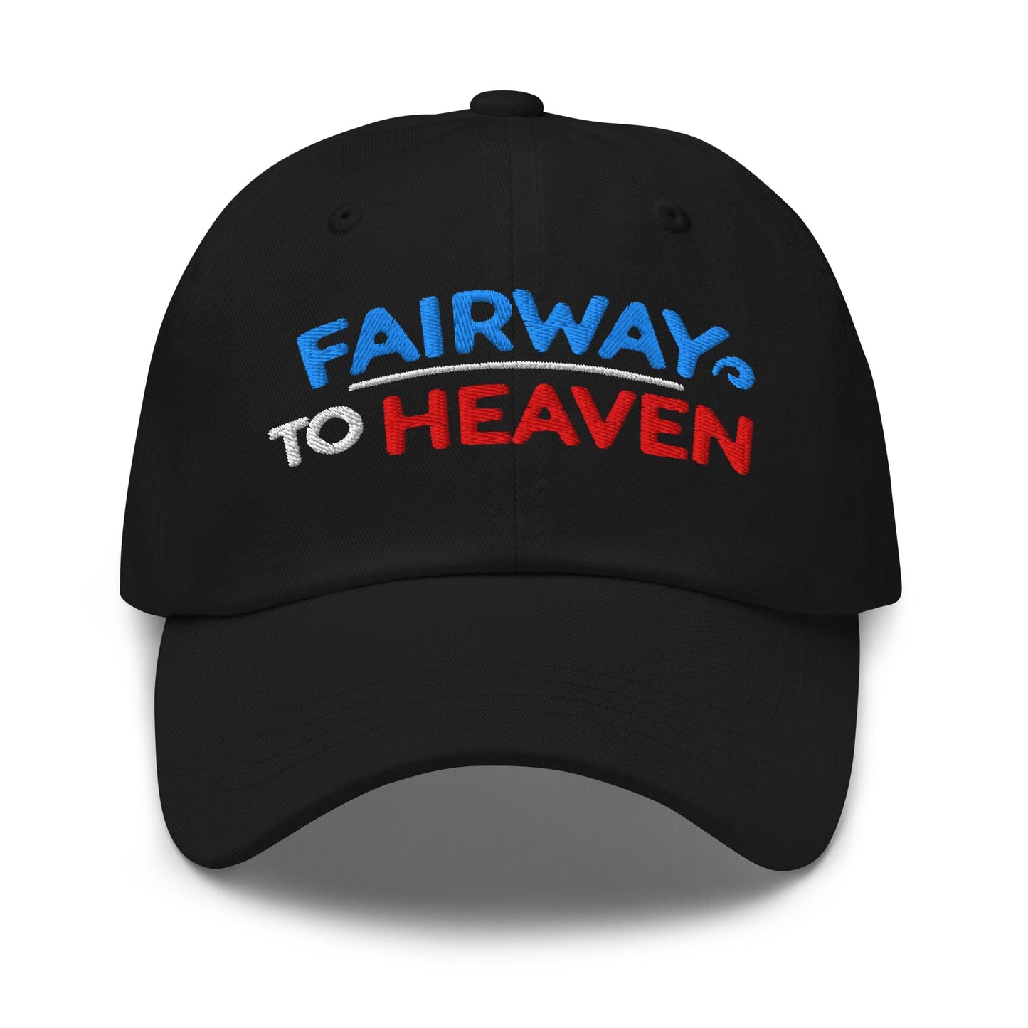 Fairway To Heaven Fun Spirit Embroidered Golf Cap - Funny Golf Tee by Swing Epic