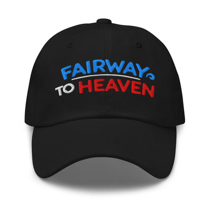 Fairway To Heaven Fun Spirit Embroidered Golf Cap - Funny Golf Tee by Swing Epic