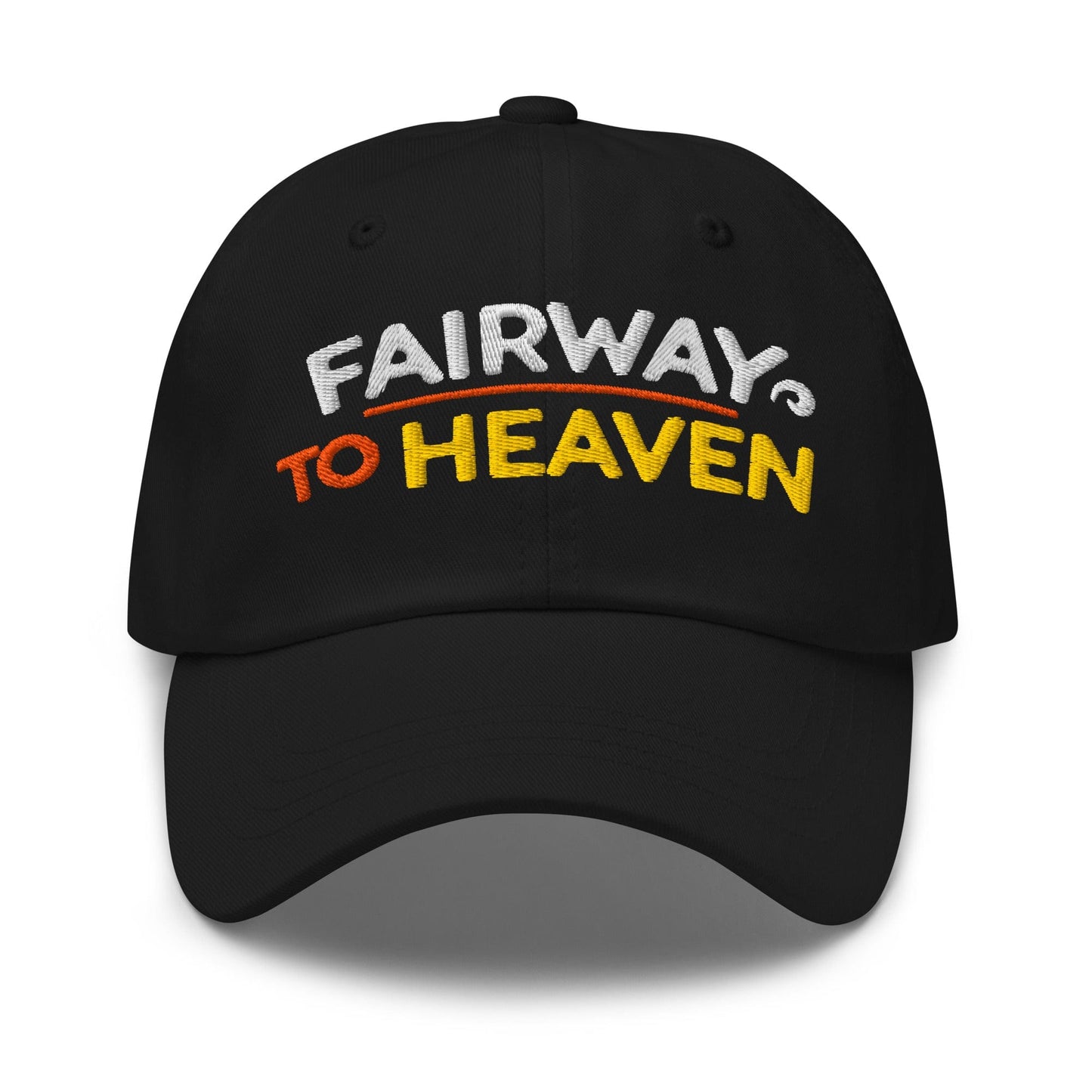 Fairway To Heaven Fun Spirit Embroidered Golf Cap - Funny Golf Tee by Swing Epic