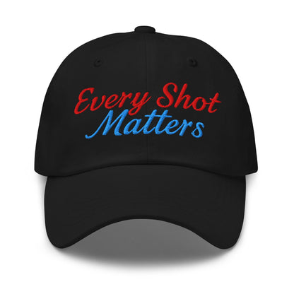 Every Shot Matters Fun Embroidered Golf Cap - Funny Golf Tee by Swing Epic