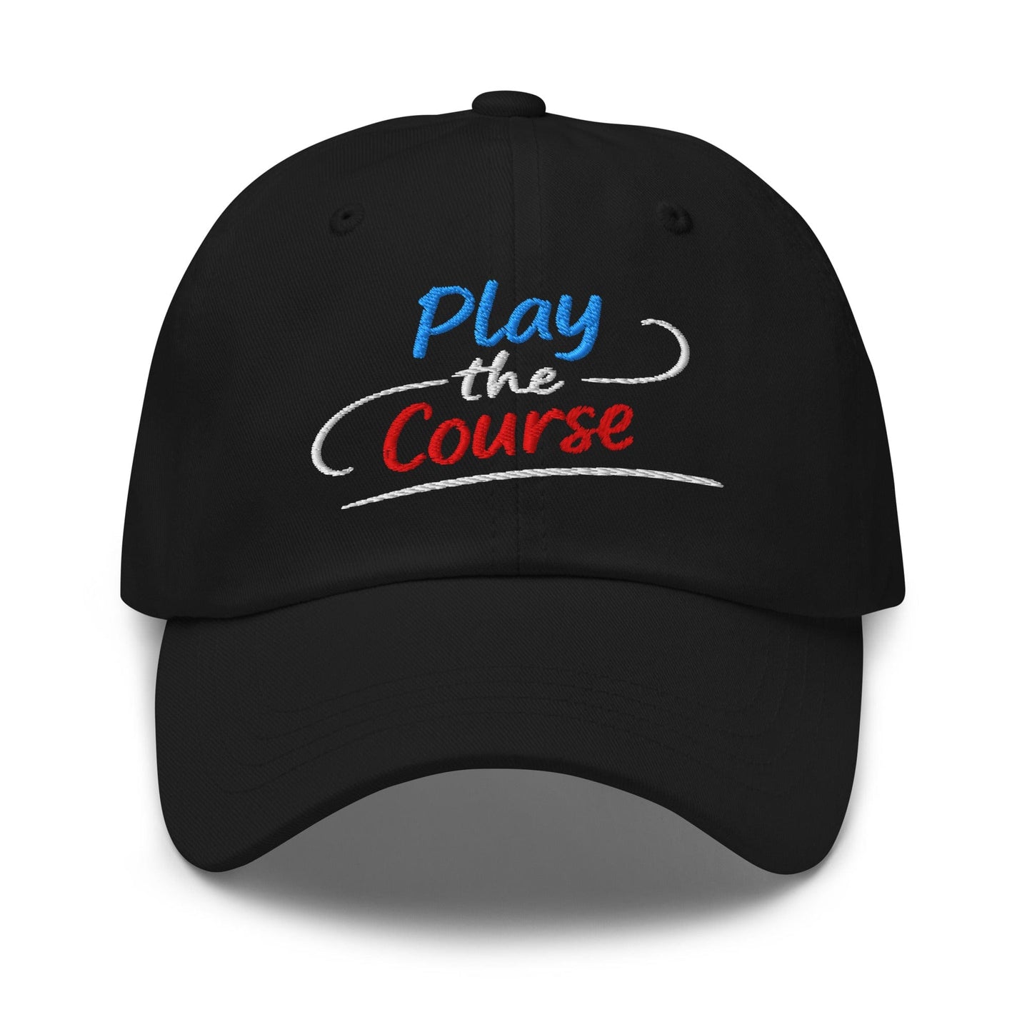 Play the Course Fun Spirit Embroidered Golf Cap - Funny Golf Tee by Swing Epic