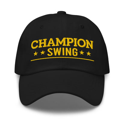 Champion Swing Embroidered Golf Cap - Funny Golf Tee by Swing Epic