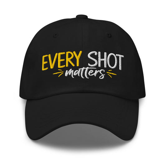 Every Shot Matters Embroidered Golf Cap - Funny Golf Tee by Swing Epic