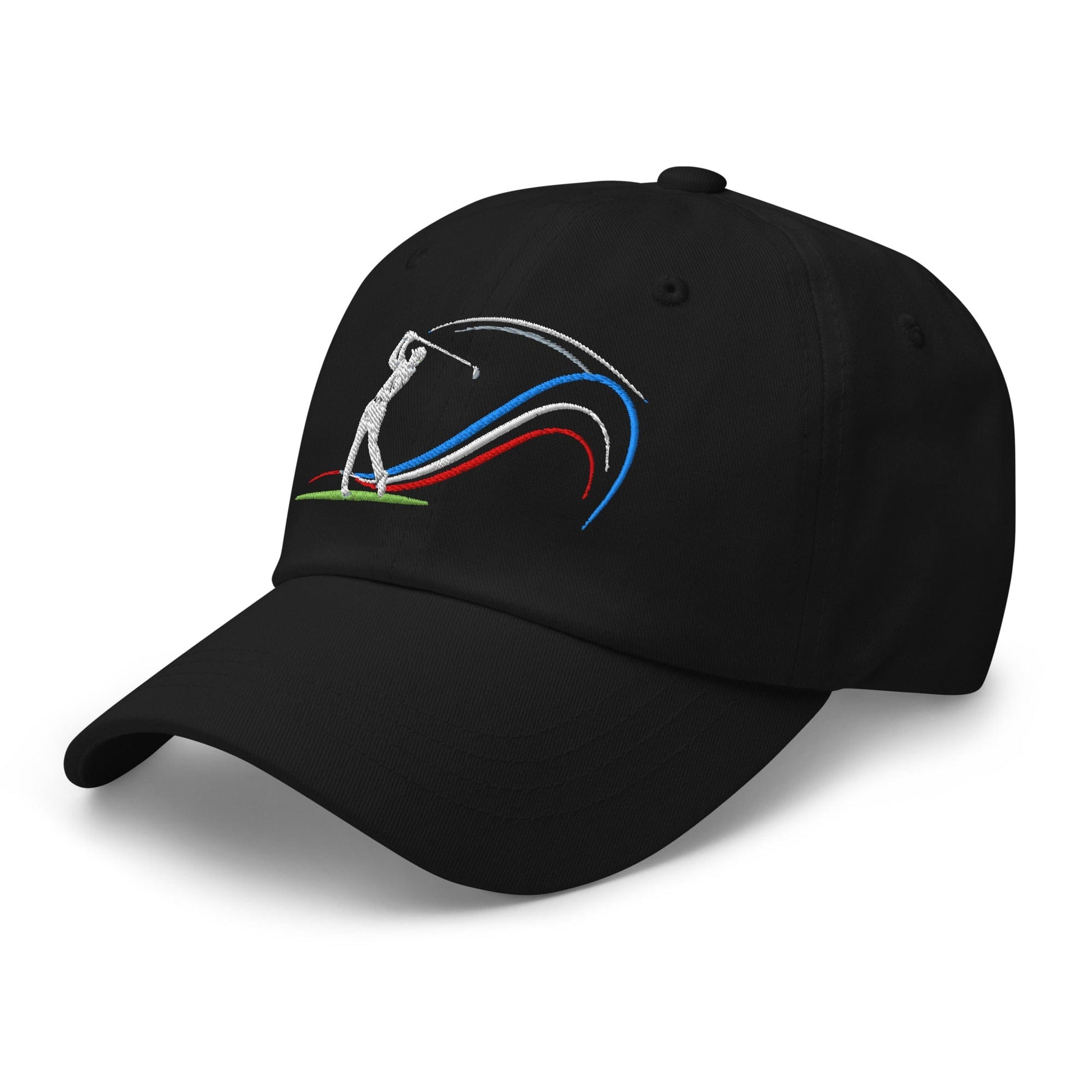 Swing Into Action Dynamic Design Embroidered Golf Cap - Funny Golf Tee by Swing Epic