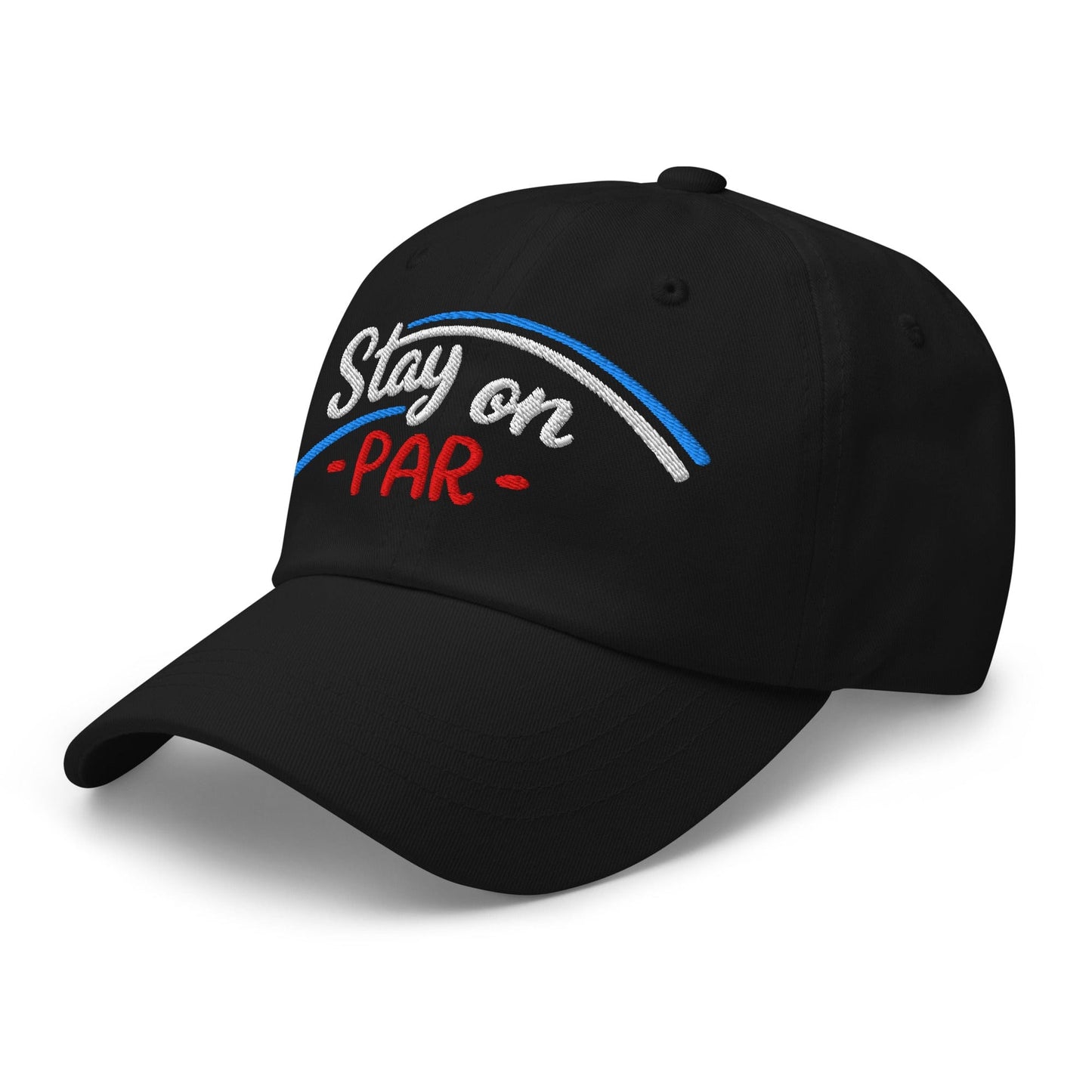 Stay on Par Embroidered Golf Cap - Funny Golf Tee by Swing Epic
