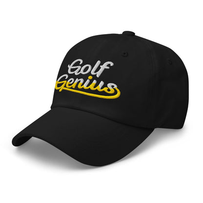Golf Genius Quirky Fun Spirit Embroidered Golf Cap - Funny Golf Tee by Swing Epic