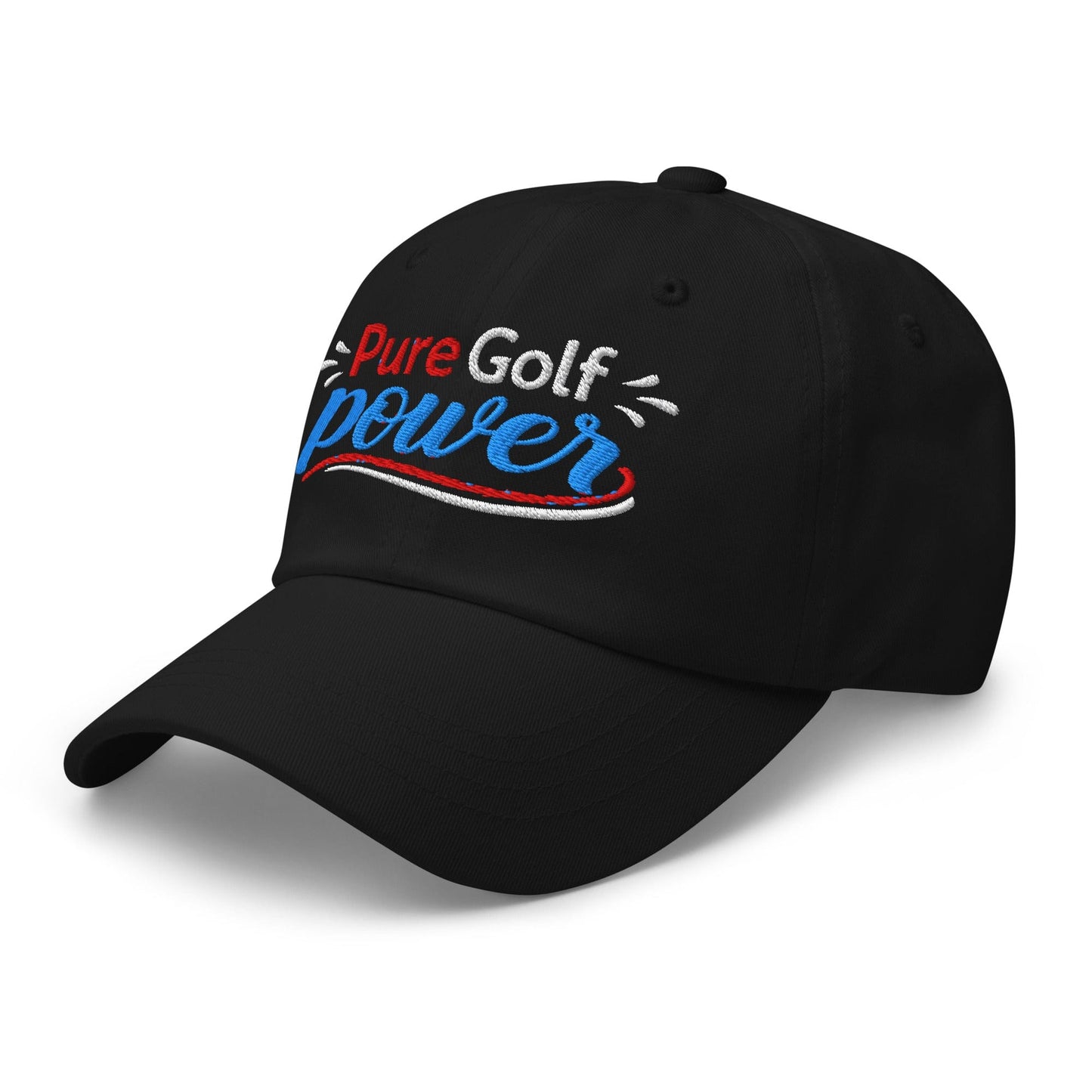 Pure Golf Power Embroidered Golf Cap - Funny Golf Tee by Swing Epic
