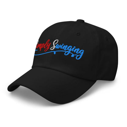 Simply Swinging Quirky Fun Embroidered Golf Cap - Funny Golf Tee by Swing Epic