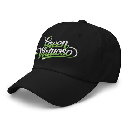 Green Virtuoso Embroidered Golf Cap - Funny Golf Tee by Swing Epic