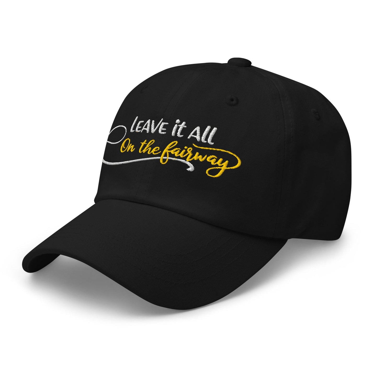 Leave it All on The Fairway Fun and Unique Embroidered Golf Cap - Funny Golf Tee by Swing Epic