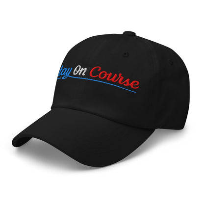 Stay On Course Embroidered Golf Cap - Funny Golf Tee by Swing Epic