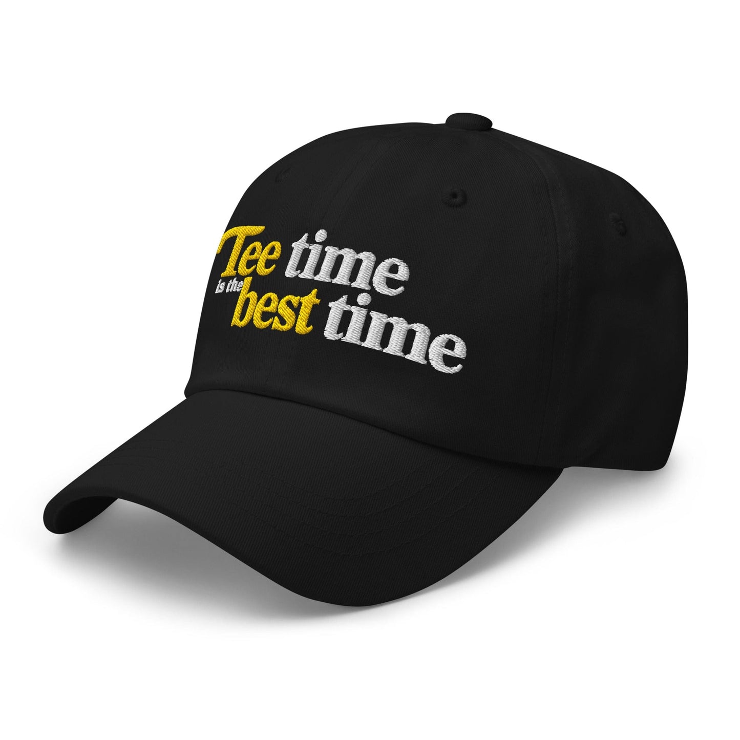 Tee Time is the Best Time Embroidered Golf Cap - Funny Golf Tee by Swing Epic