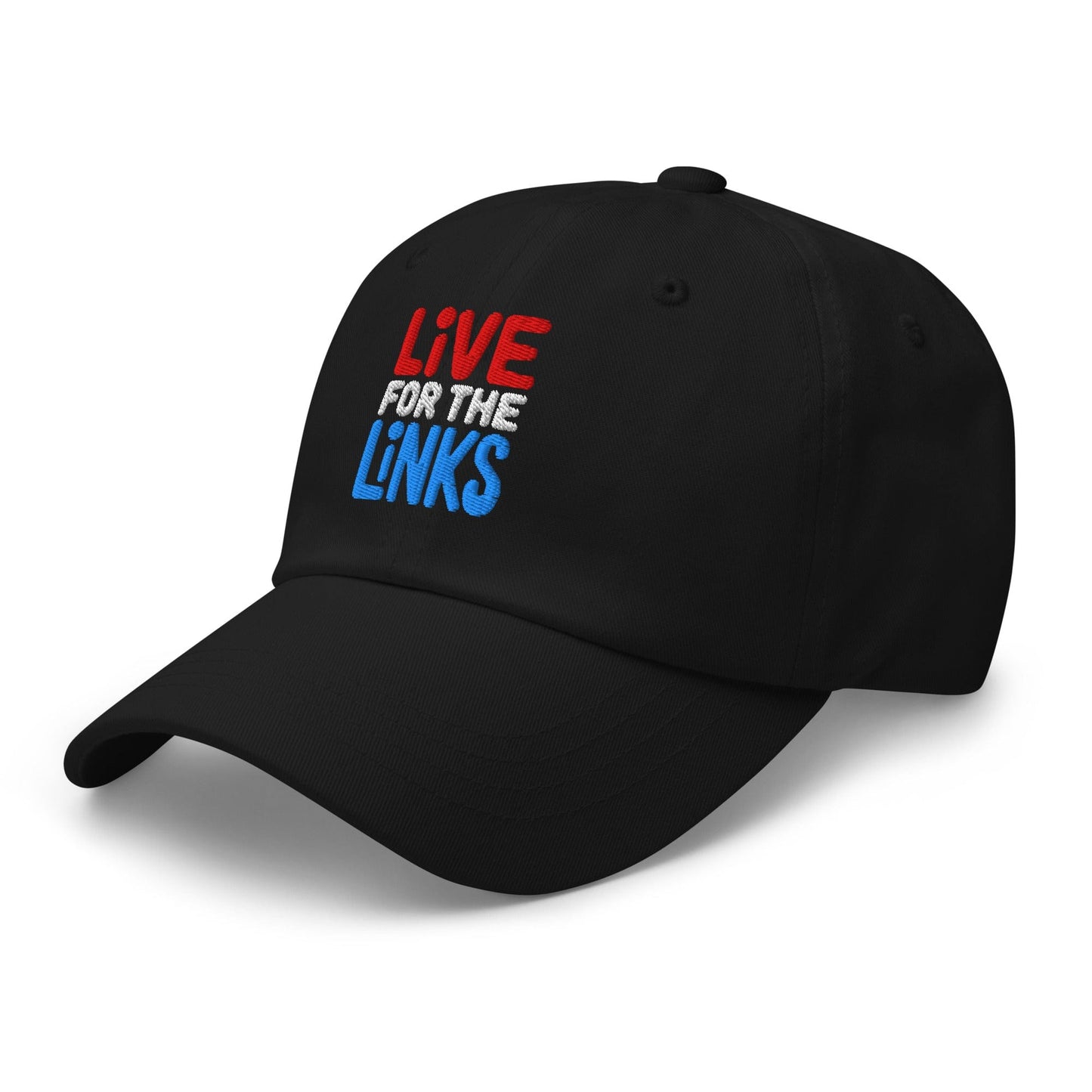 Live For The Links Fun Embroidered Golf Cap - Funny Golf Tee by Swing Epic