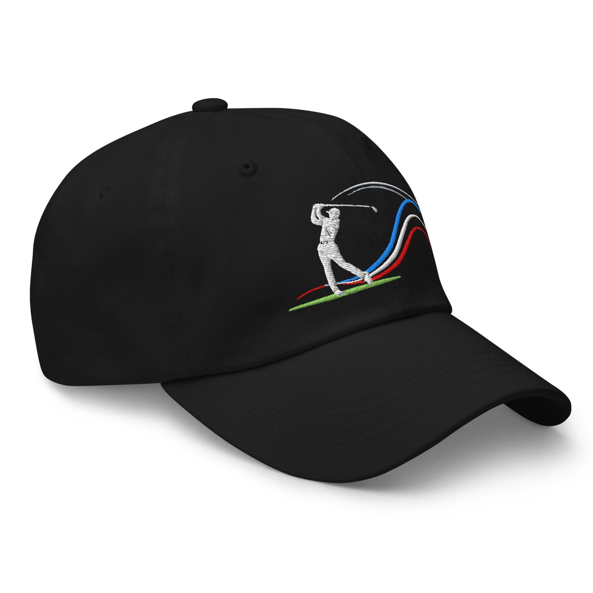 Swing Into Action Dynamic Design Embroidered Golf Cap - Funny Golf Tee by Swing Epic