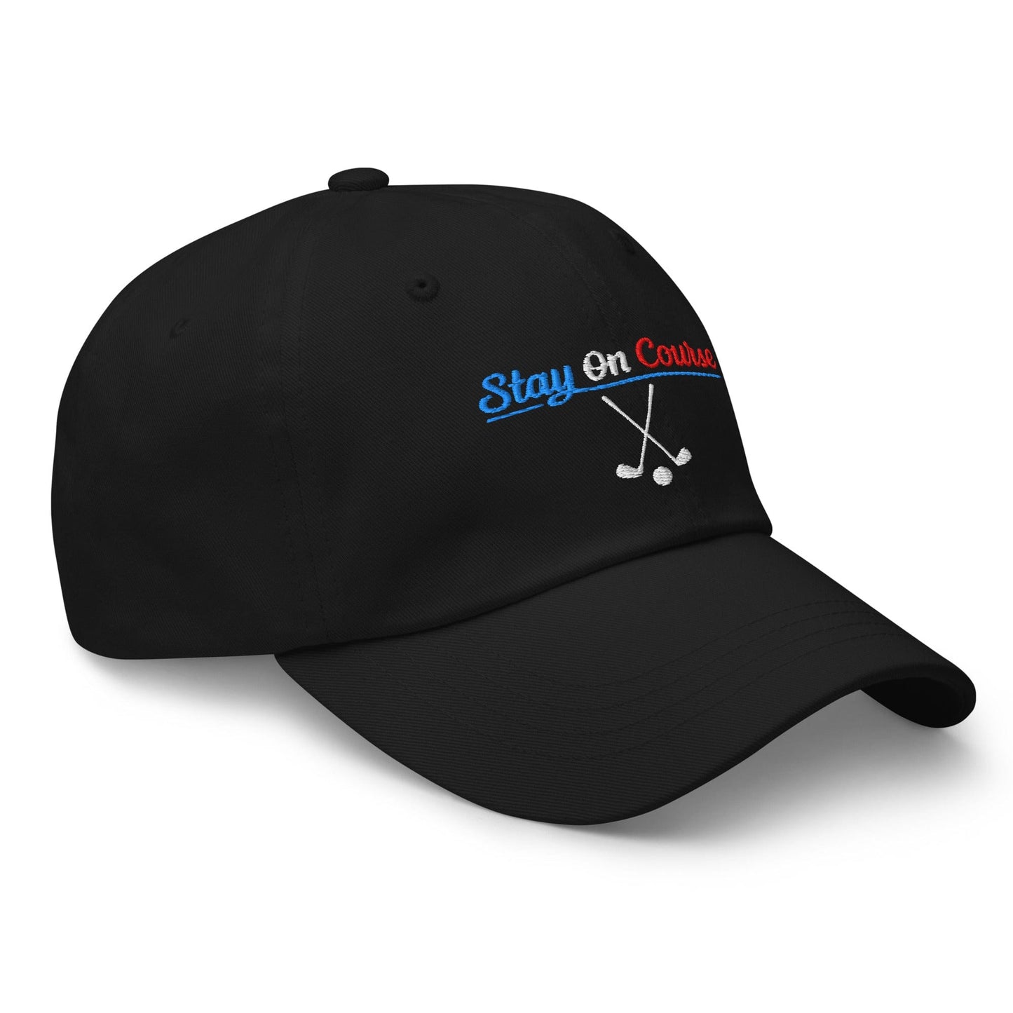 Stay On Course Engaging Quirky Embroidered Golf Cap - Funny Golf Tee by Swing Epic