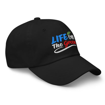 LIFE on The Green Embroidered Golf Cap - Funny Golf Tee by Swing Epic