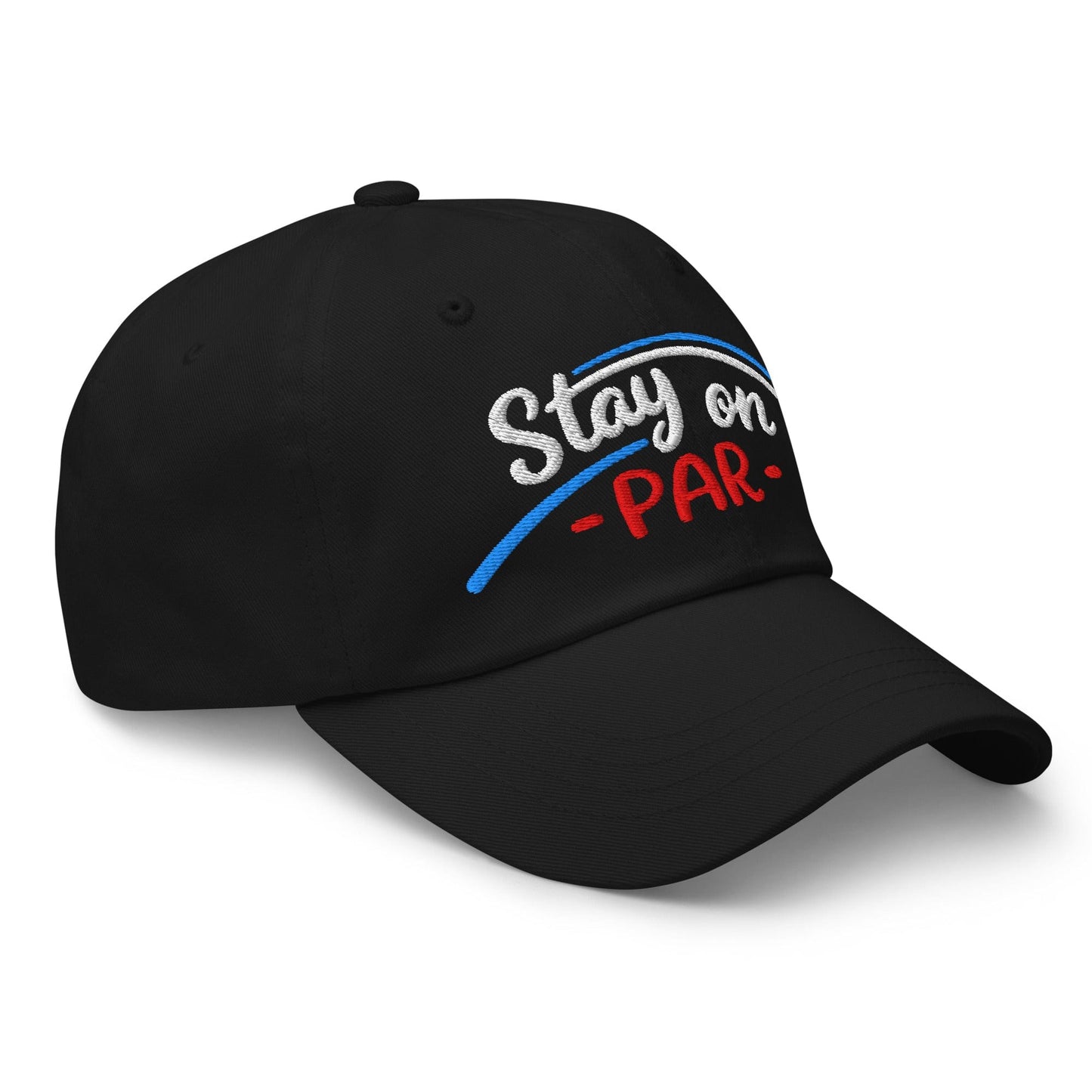 Stay on Par Embroidered Golf Cap - Funny Golf Tee by Swing Epic