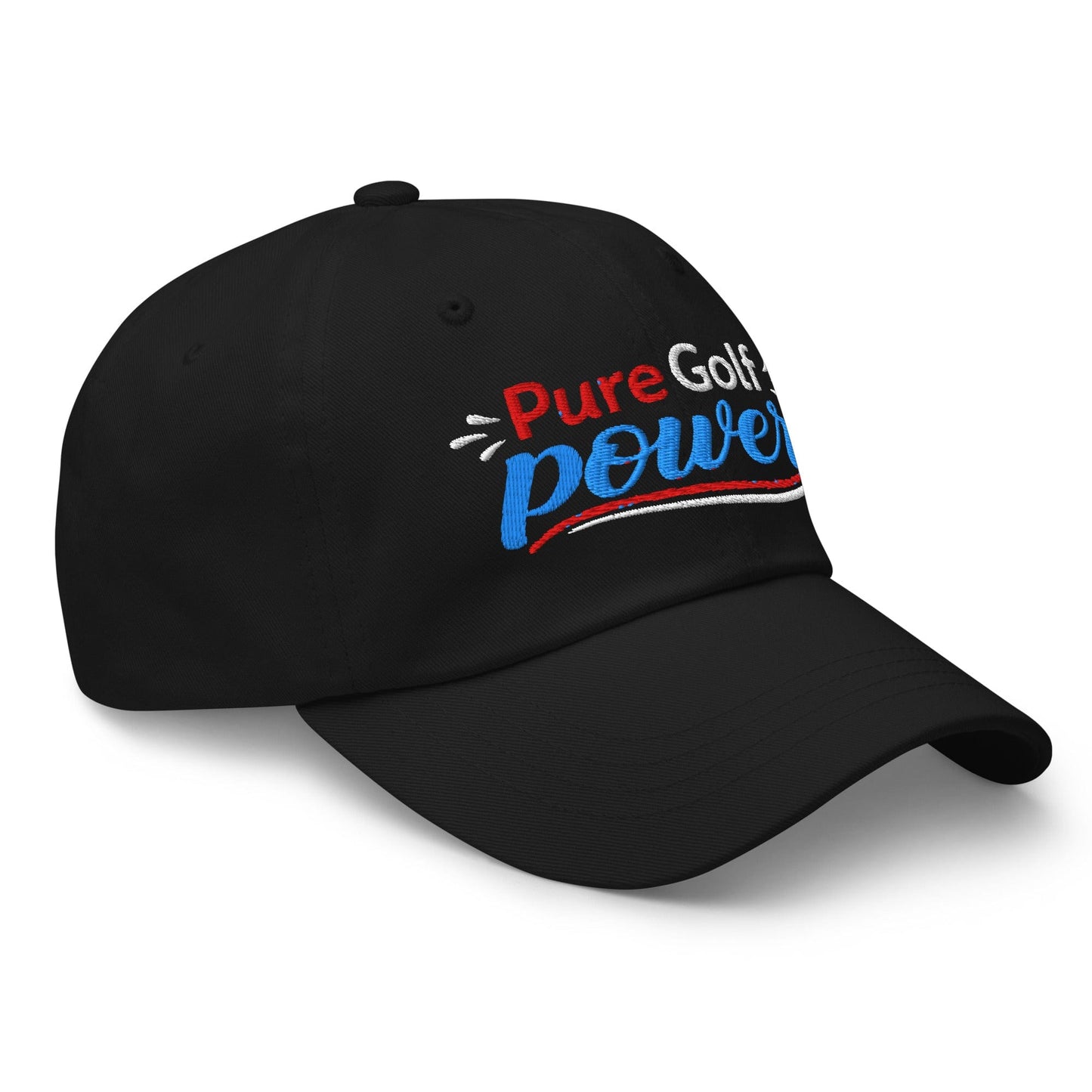 Pure Golf Power Embroidered Golf Cap - Funny Golf Tee by Swing Epic