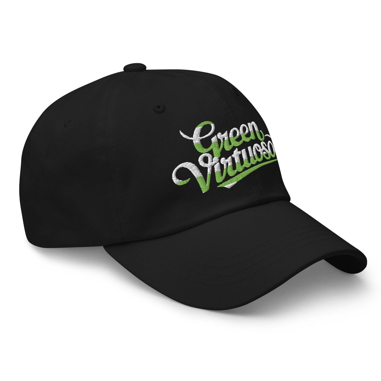 Green Virtuoso Embroidered Golf Cap - Funny Golf Tee by Swing Epic