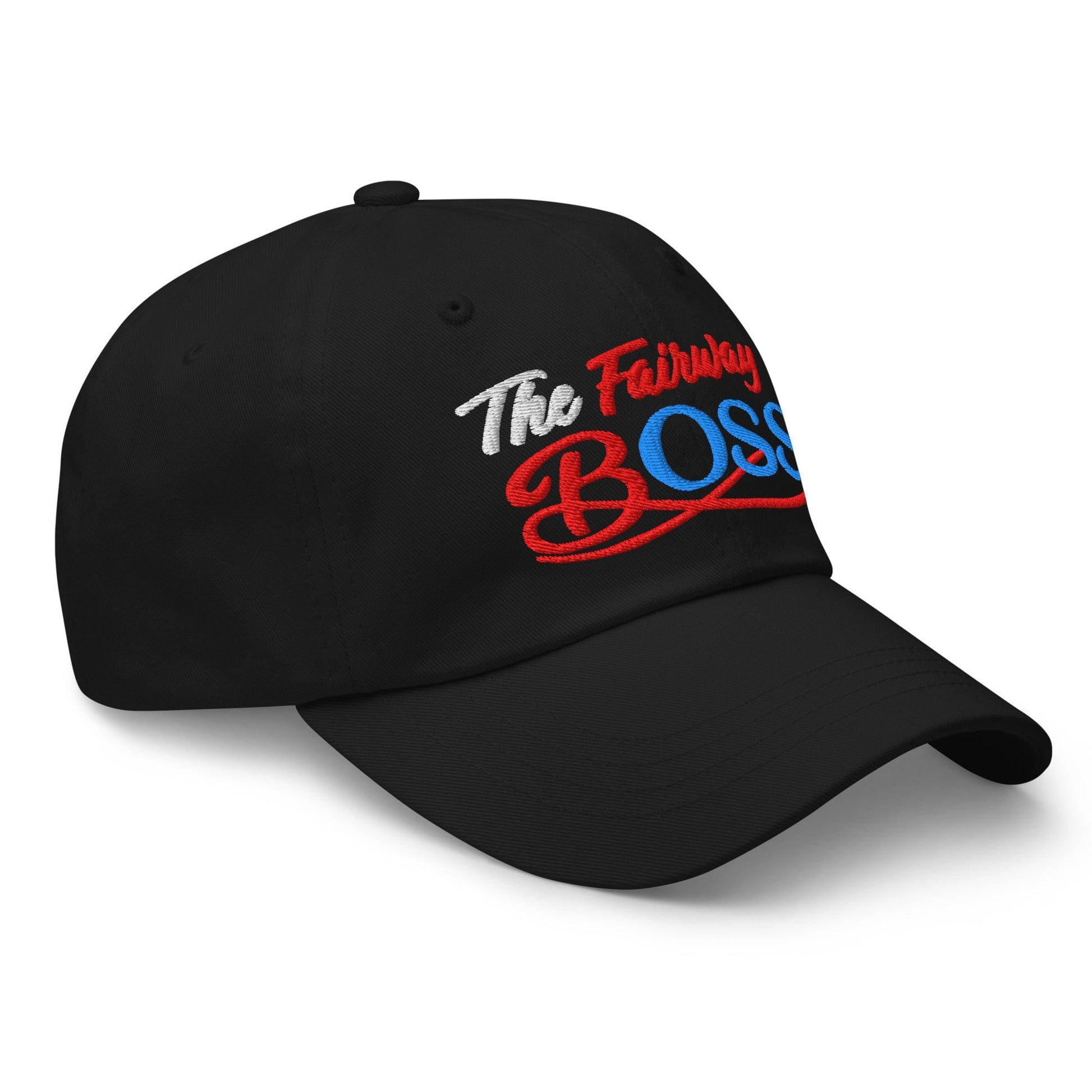 The Fairway Boss Sparkling Glitter Print Embroidered Golf Cap - Funny Golf Tee by Swing Epic