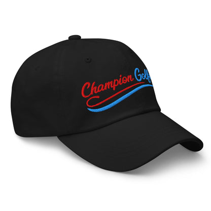 Champion Golfer Sparkling Star Fun Embroidered Golf Cap - Funny Golf Tee by Swing Epic