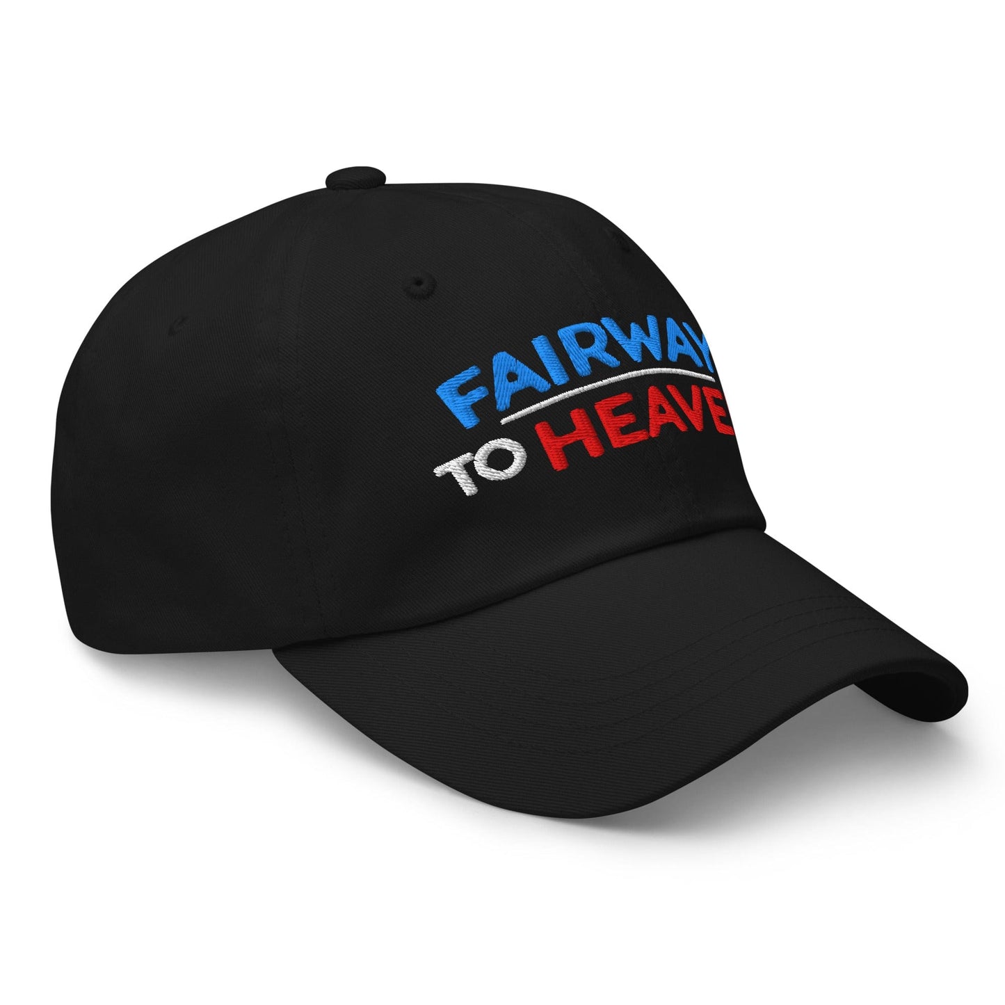 Fairway To Heaven Fun Spirit Embroidered Golf Cap - Funny Golf Tee by Swing Epic