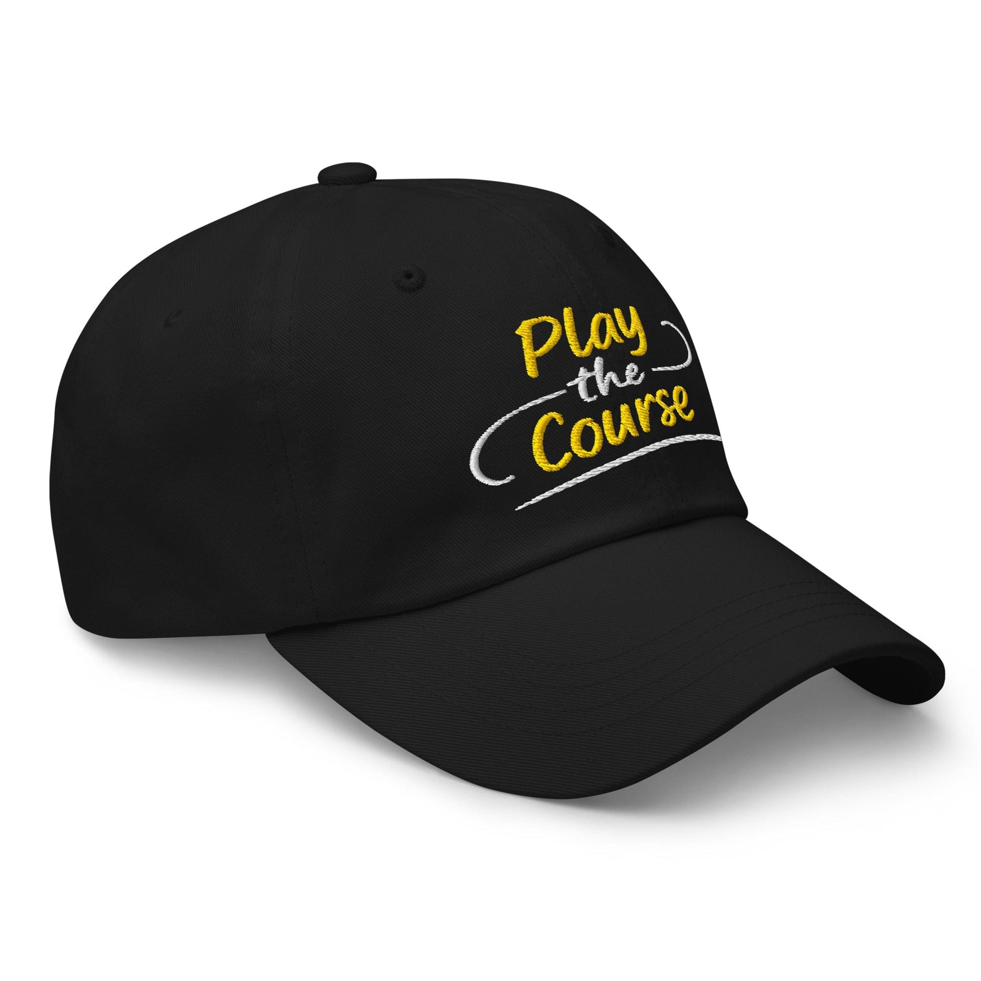 Play the Course Fun Spirit Embroidered Golf Cap - Funny Golf Tee by Swing Epic