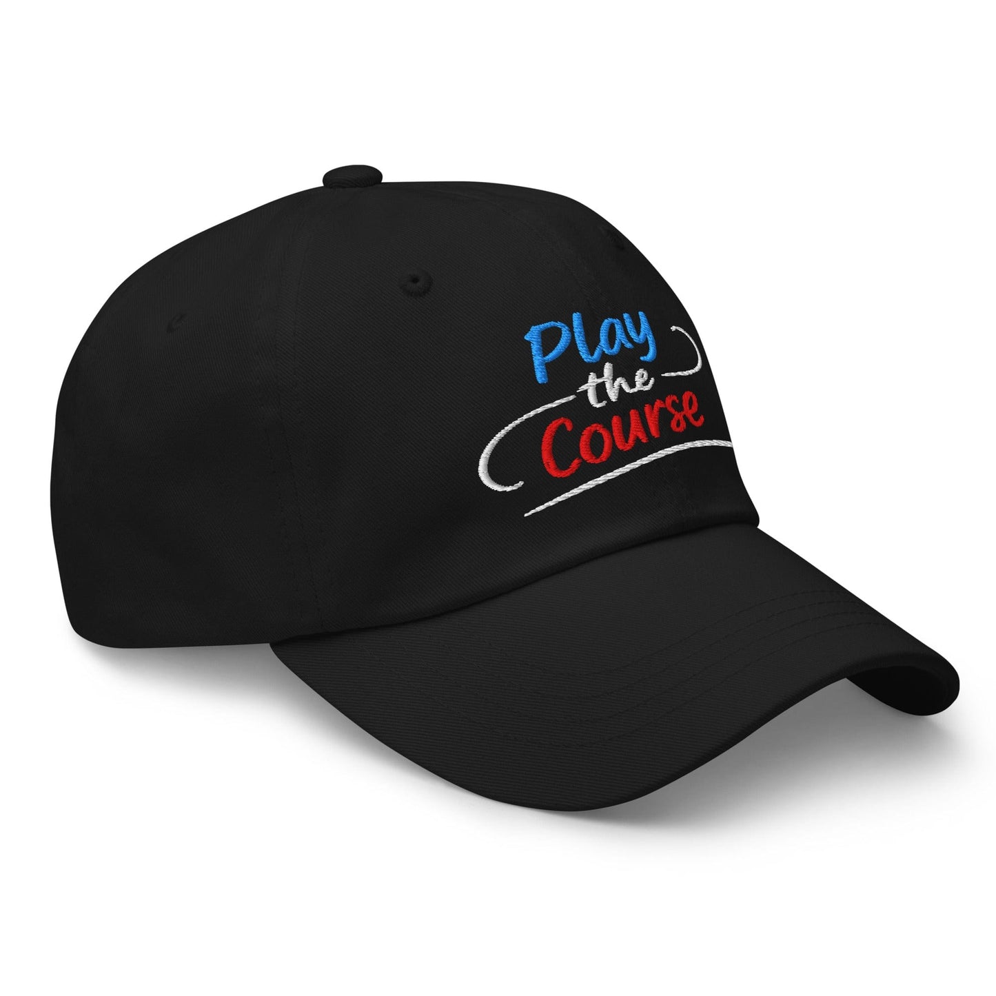 Play the Course Fun Spirit Embroidered Golf Cap - Funny Golf Tee by Swing Epic