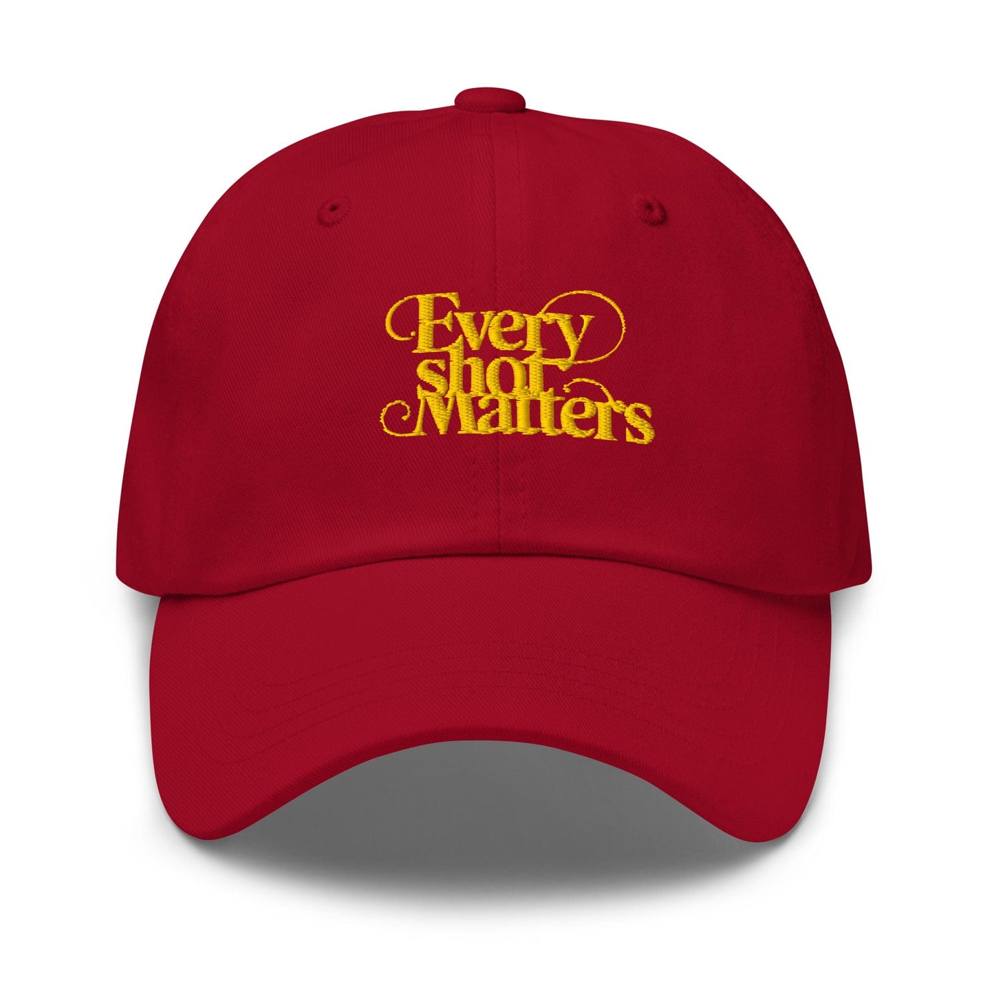 Every Shot Matters Fun Quirky Spirit Embroidered Golf Cap - Funny Golf Tee by Swing Epic