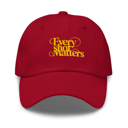 Every Shot Matters Fun Quirky Spirit Embroidered Golf Cap - Funny Golf Tee by Swing Epic