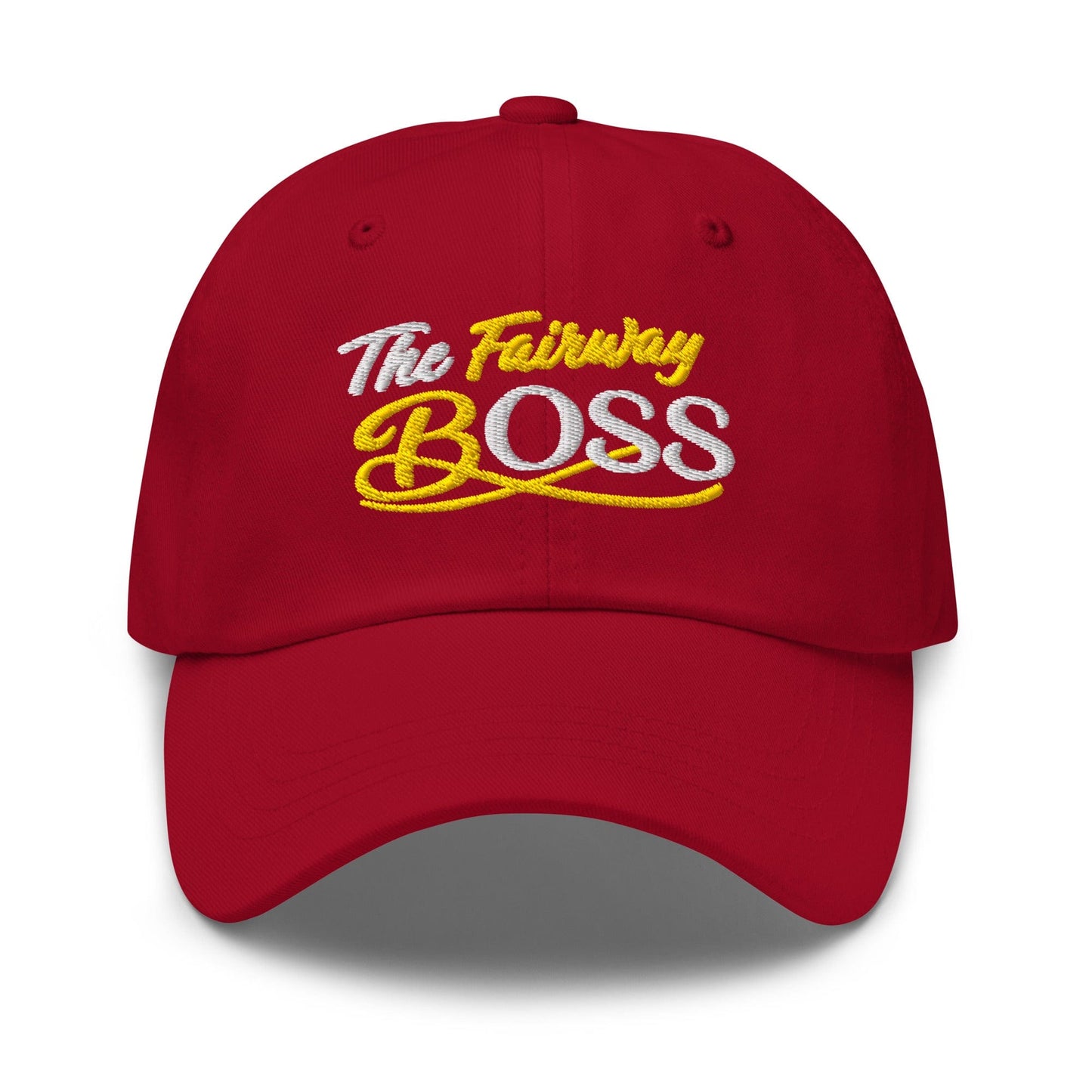 The Fairway Boss Sparkling Glitter Print Embroidered Golf Cap - Funny Golf Tee by Swing Epic