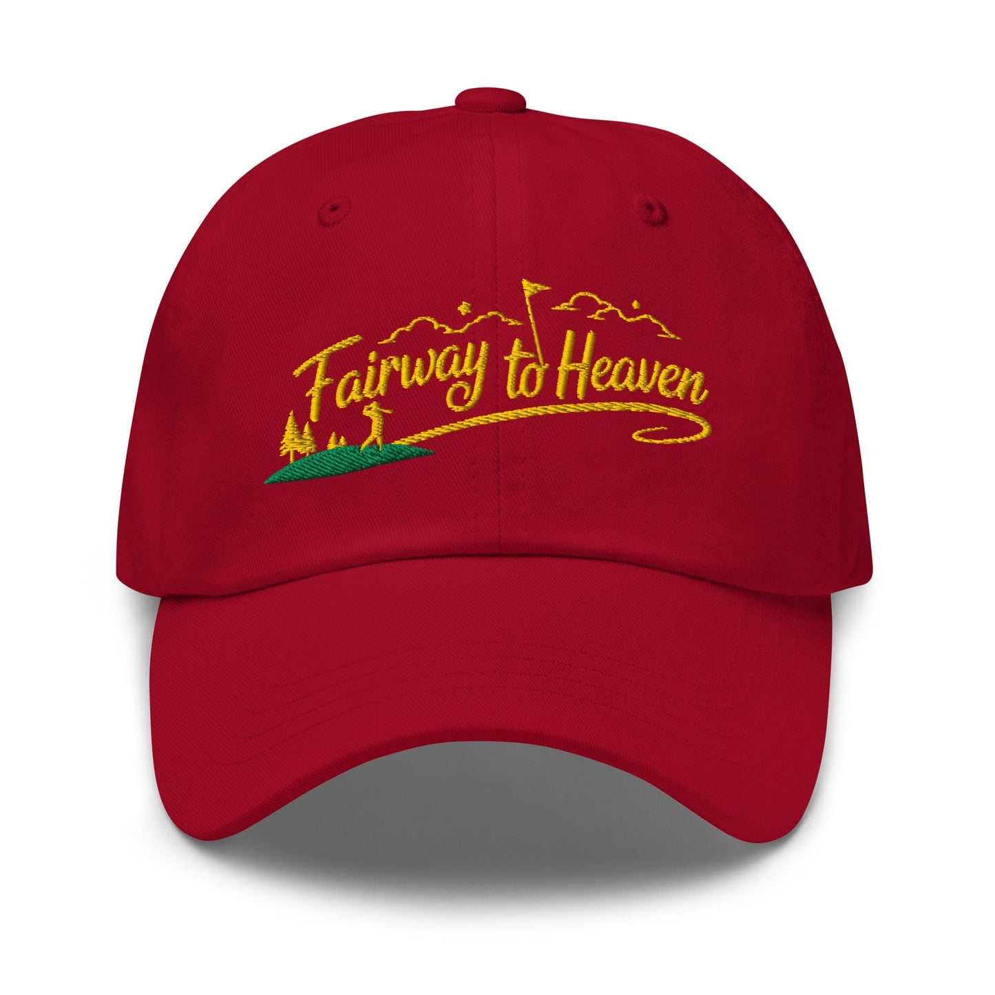 Fairway to Heaven Embroidered Golf Cap - Funny Golf Tee by Swing Epic