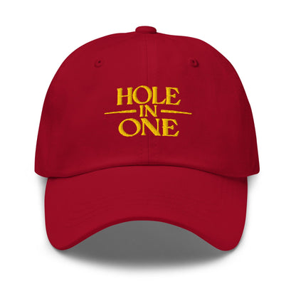 Hole In One Embroidered Golf Cap - Funny Golf Tee by Swing Epic