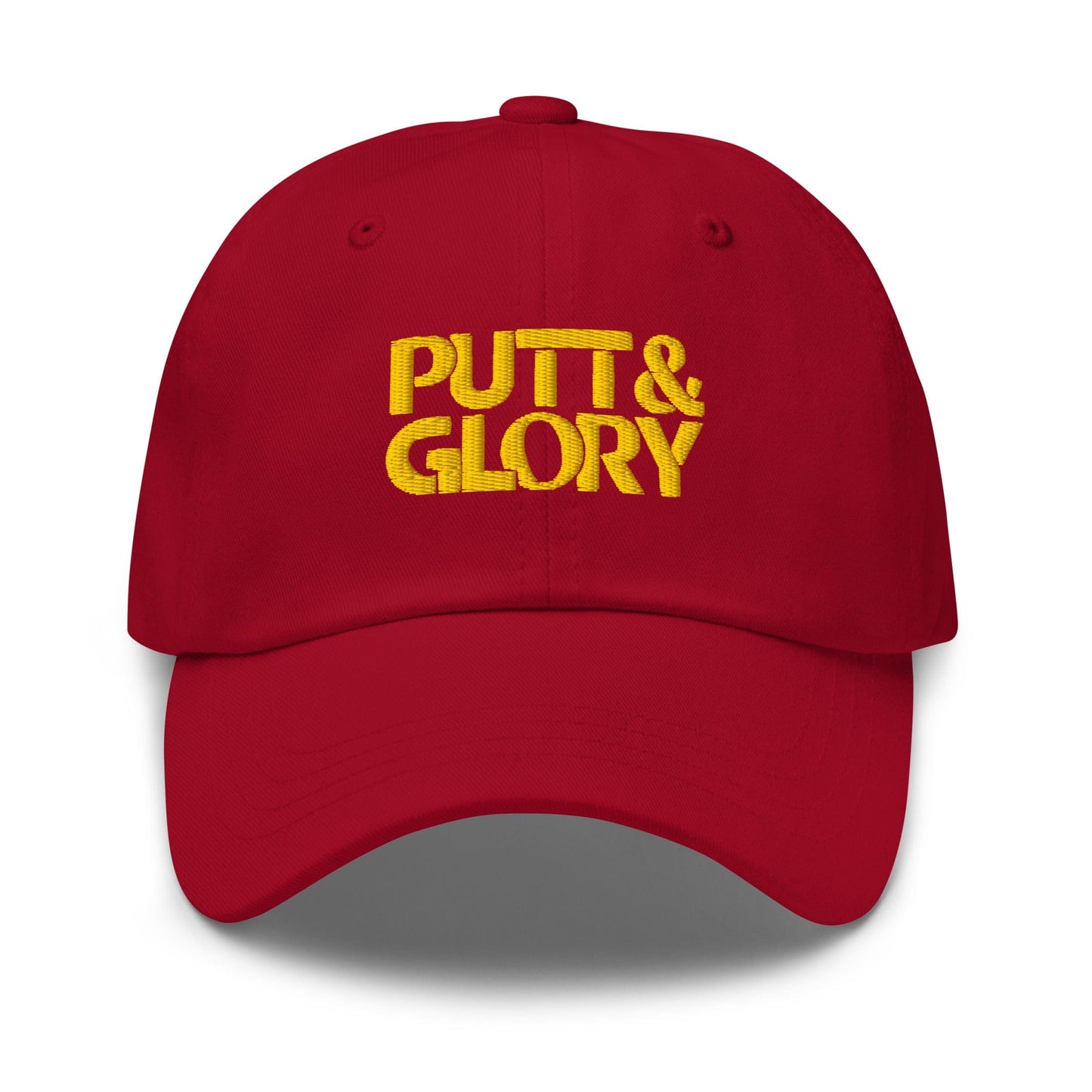 Putt and Glory Embroidered Golf Cap - Funny Golf Tee by Swing Epic