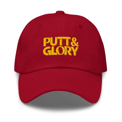 Putt and Glory Embroidered Golf Cap - Funny Golf Tee by Swing Epic