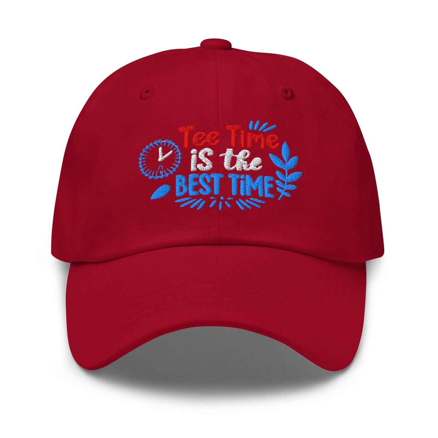Tee Time is the Best Time Embroidered Golf Cap - Funny Golf Tee by Swing Epic