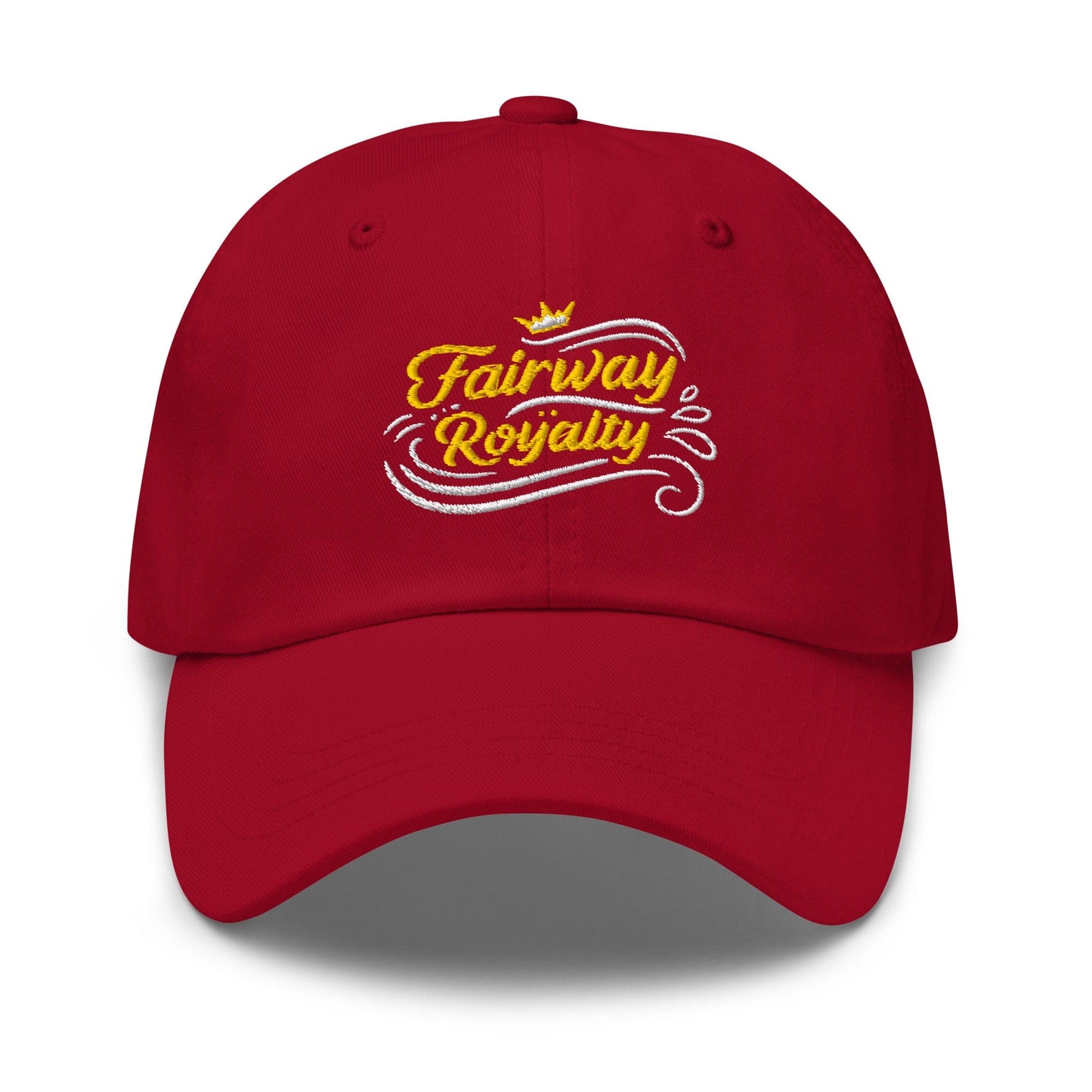 Fairway Royalty Swirls Leaf Detailed Embroidered Golf Cap - Funny Golf Tee by Swing Epic