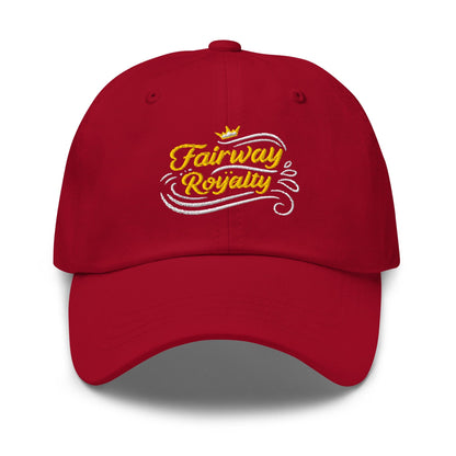 Fairway Royalty Swirls Leaf Detailed Embroidered Golf Cap - Funny Golf Tee by Swing Epic