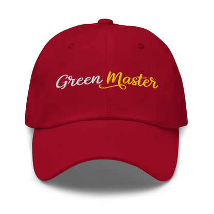 Green Master Embroidered Golf Cap - Funny Golf Tee by Swing Epic