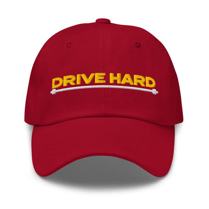 Drive Hard Embroidered Golf Cap - Funny Golf Tee by Swing Epic