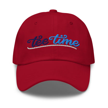 Tee Time Embroidered Golf Cap - Funny Golf Tee by Swing Epic