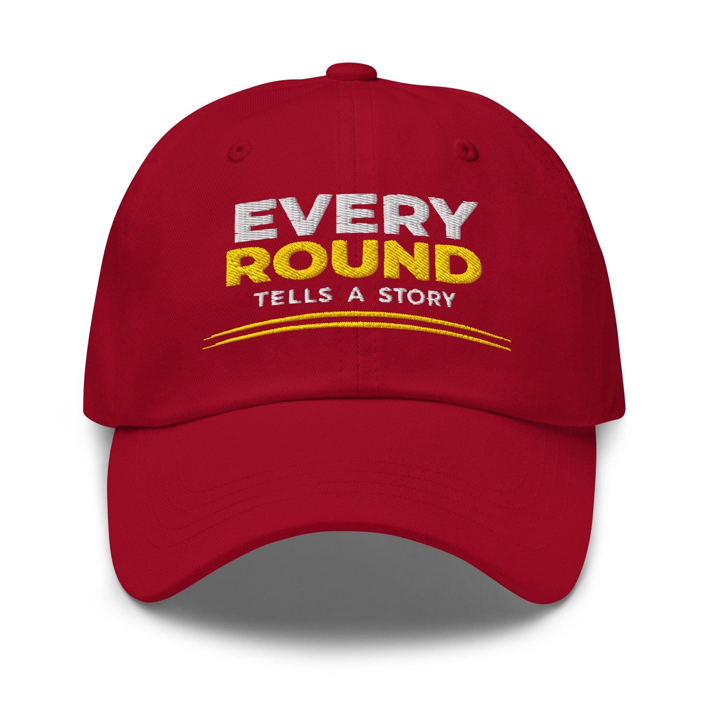 Every Round Tells A Story Embroidered Golf Cap - Funny Golf Tee by Swing Epic