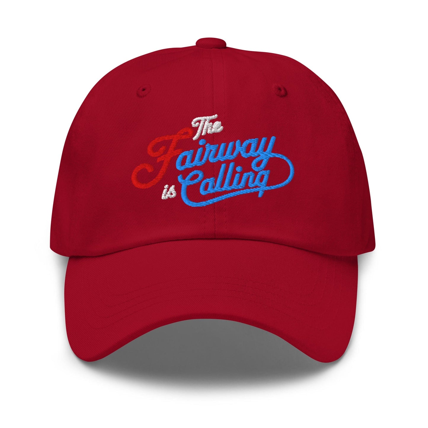 The Fairway is Calling Fun Quirky Embroidered Golf Cap - Funny Golf Tee by Swing Epic