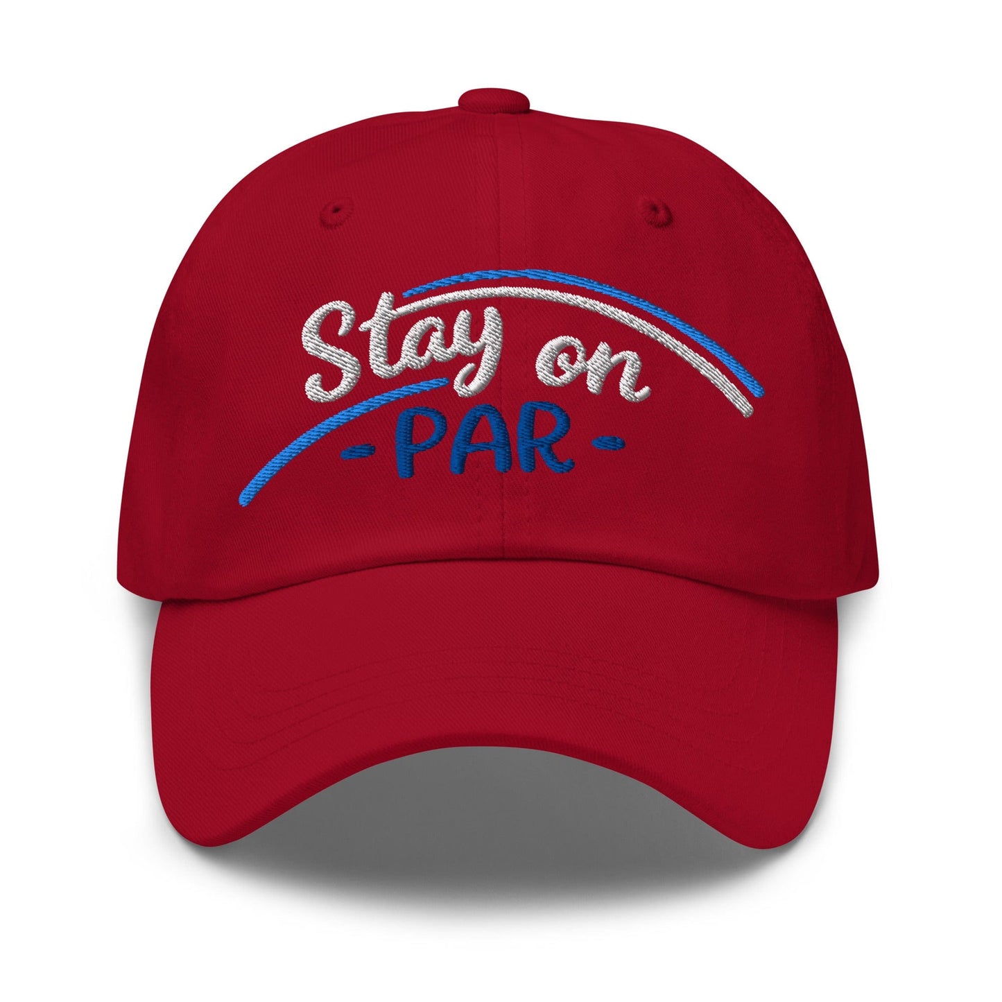 Stay on Par Embroidered Golf Cap - Funny Golf Tee by Swing Epic