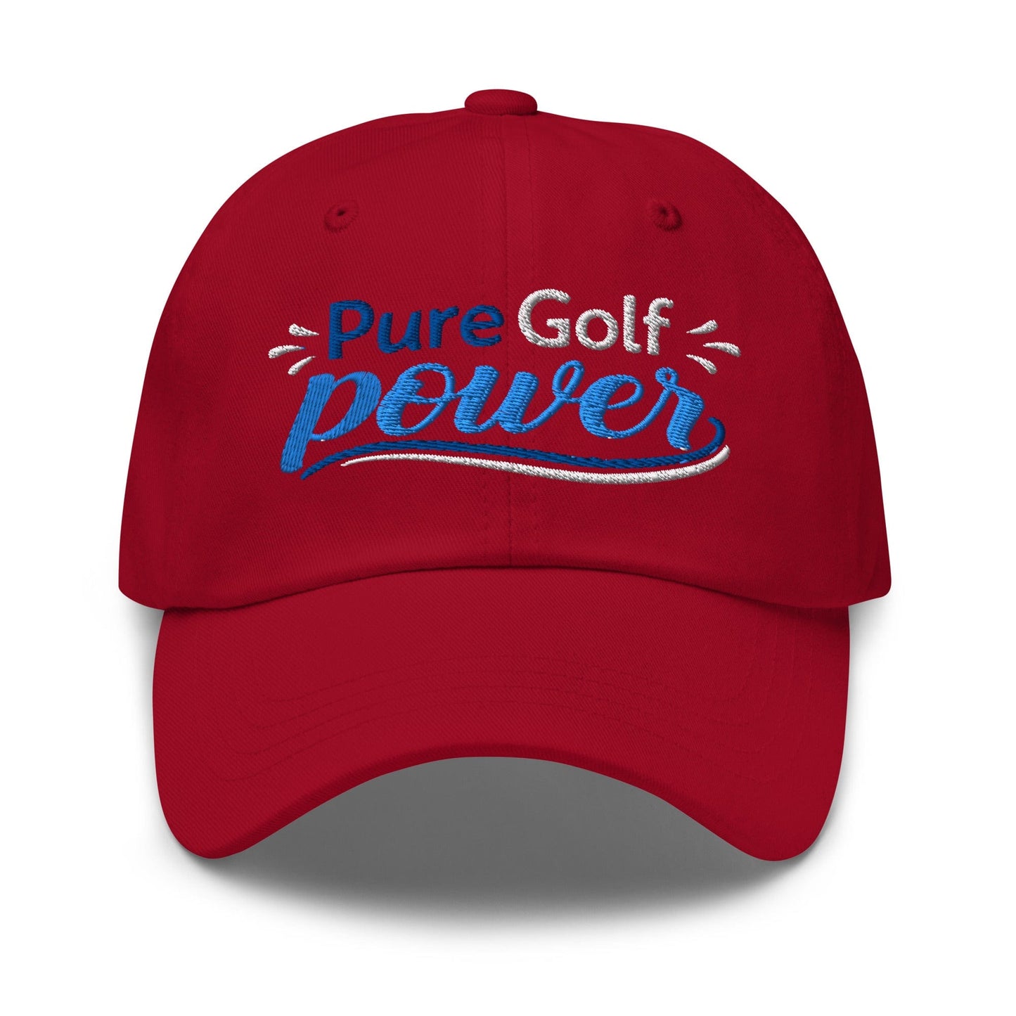Pure Golf Power Embroidered Golf Cap - Funny Golf Tee by Swing Epic