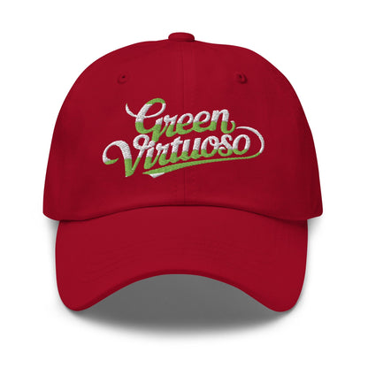 Green Virtuoso Embroidered Golf Cap - Funny Golf Tee by Swing Epic