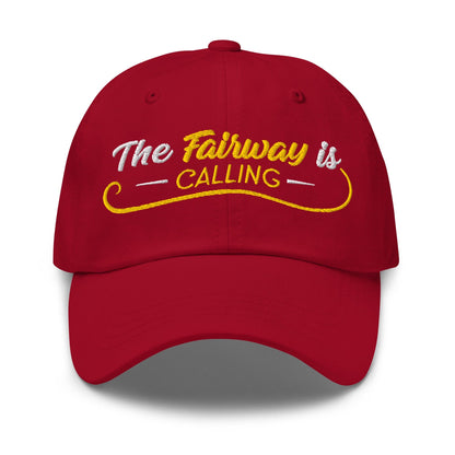 The Fairway is Calling Funny Embroidered Golf Cap - Funny Golf Tee by Swing Epic