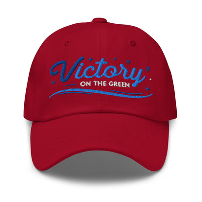 Victory On The Green Embroidered Golf Cap - Funny Golf Tee by Swing Epic
