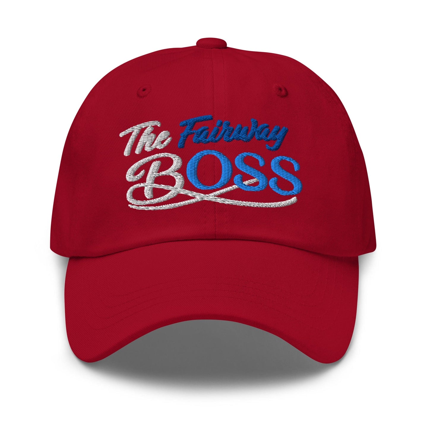 The Fairway Boss Sparkling Glitter Print Embroidered Golf Cap - Funny Golf Tee by Swing Epic